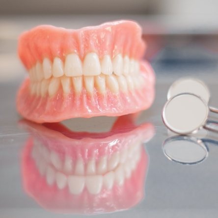 A partial denture.