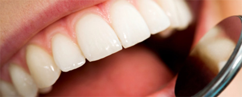 close-up of teeth