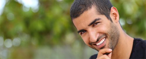man with handsome smile