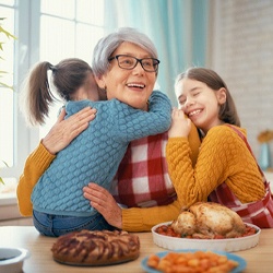 Woman with grandchildren in Mesquite