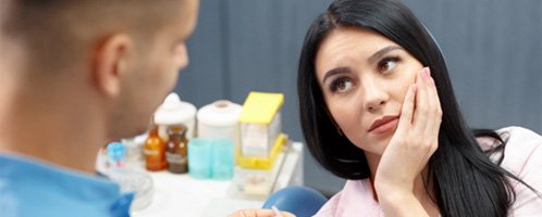 A woman who’s about to receive a root canal in Mesquite