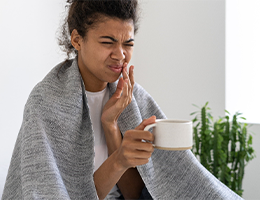 woman with toothache